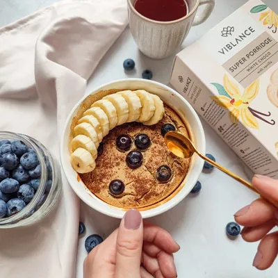 baked white choco porridge