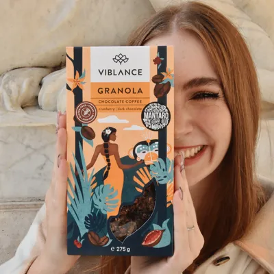 chocolate coffee granola girl