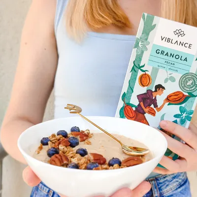 pecan granola bowl for snack