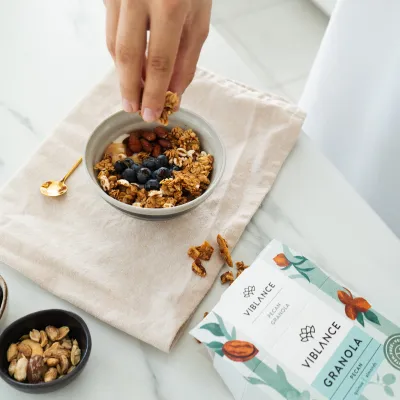 pecan granola vegan breakfast